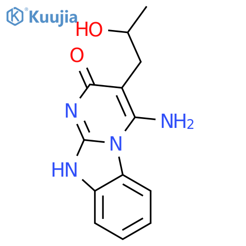 4-amino-3-(2-hydroxypropyl)-10h-pyrimido[1,2-a]benzimidazol-2-one structure