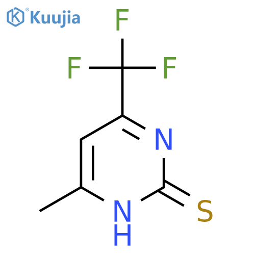 4-methyl-6-(trifluoromethyl)pyrimidine-2-thiol structure