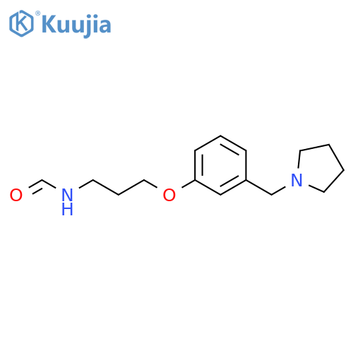 Formamide, N-[3-[3-(1-pyrrolidinylmethyl)phenoxy]propyl]- structure