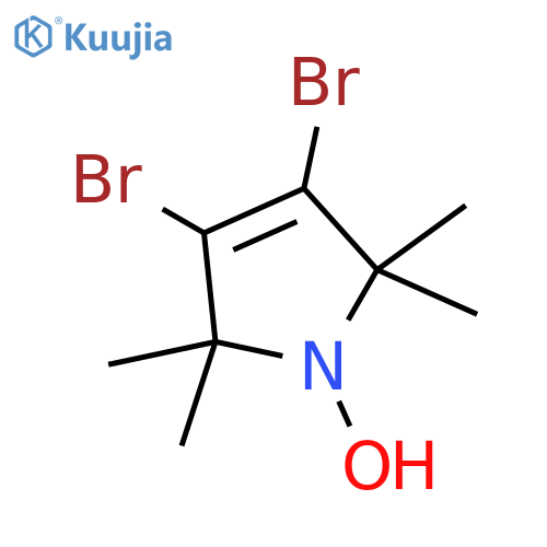 3,4-Dibromo-1-oxyl-2,2,5,5-tetramethyl-Δ3-pyrroline structure