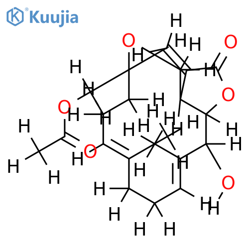 (7E,11E)-18-Acetoxy-3,4-epoxy-13-epihydroxy-7,11,15(17)-cembratrien-16,14-olide structure