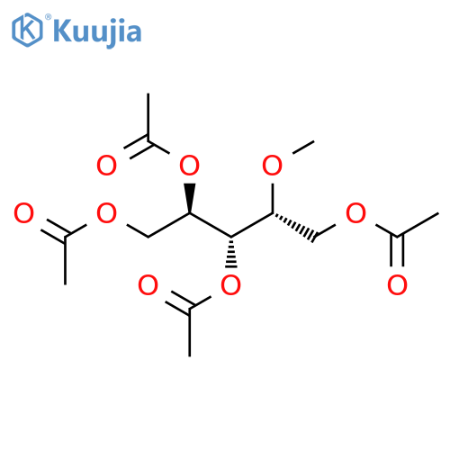 Arabinitol, 2-O-methyl-, tetraacetate structure
