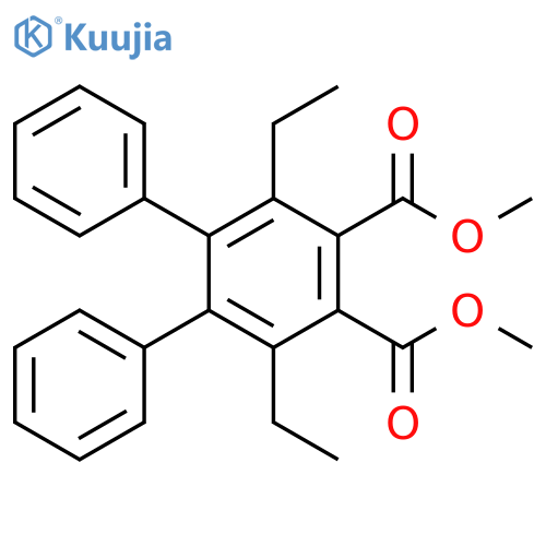 [1,1':2',1''-Terphenyl]-4',5'-dicarboxylic acid, 3',6'-diethyl-, dimethyl ester structure