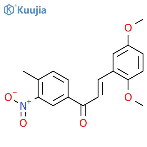 2-Propen-1-one,3-(2,5-dimethoxyphenyl)-1-(4-methyl-3-nitrophenyl)- structure
