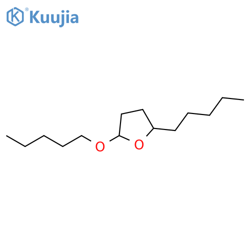 Furan, tetrahydro-2-pentyl-5-(pentyloxy)- structure