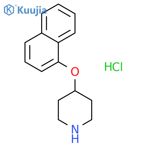1-Naphthyl4-piperidinyletherhydrochloride structure