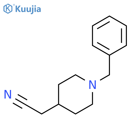 2-(1-Benzylpiperidin-4-yl)acetonitrile structure