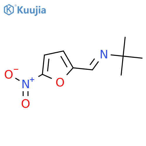 2-PROPANAMINE, 2-METHYL-N-[(5-NITRO-2-FURANYL)METHYLENE]- structure