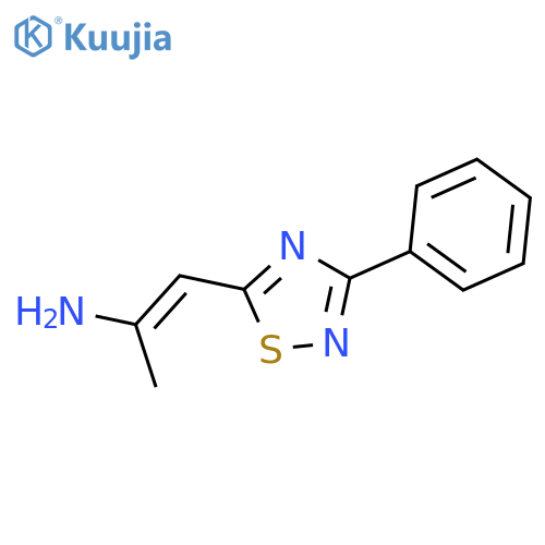 1-Propen-2-amine, 1-(3-phenyl-1,2,4-thiadiazol-5-yl)- structure