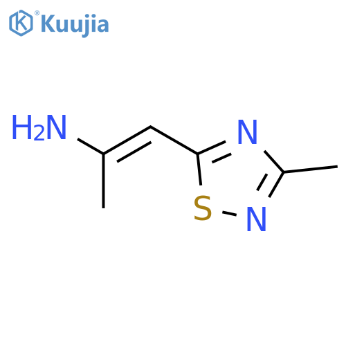 1-Propen-2-amine, 1-(3-methyl-1,2,4-thiadiazol-5-yl)- structure