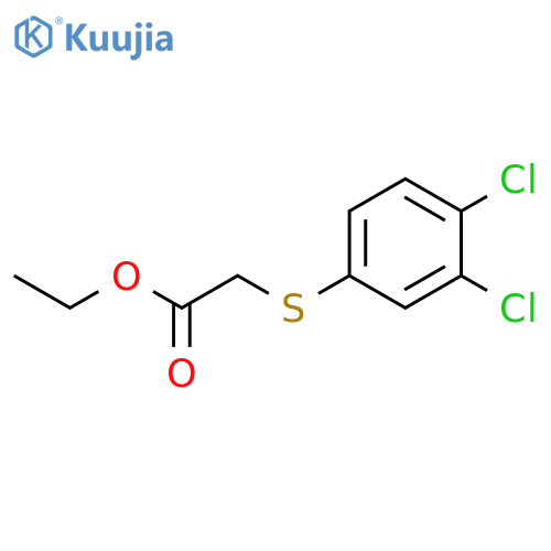Acetic acid, 2-[(3,4-dichlorophenyl)thio]-, ethyl ester structure