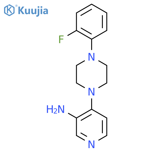 4-[4-(2-fluorophenyl)piperazin-1-yl]pyridin-3-amine structure