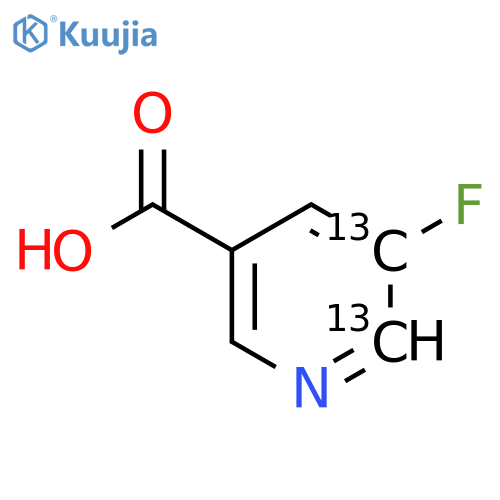 3-Pyridine-5,6-13c2-carboxylic acid, 5-fluoro- (9ci) structure