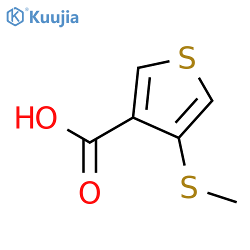 3-Thiophenecarboxylic acid, 4-(methylthio)- structure