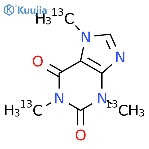 Caffeine-13C3 structure