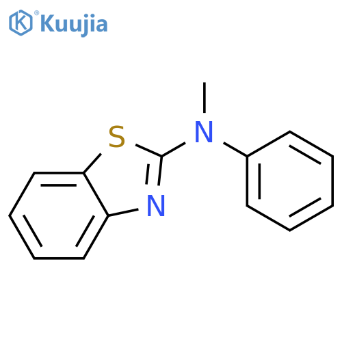 2-Benzothiazolamine, N-methyl-N-phenyl- structure