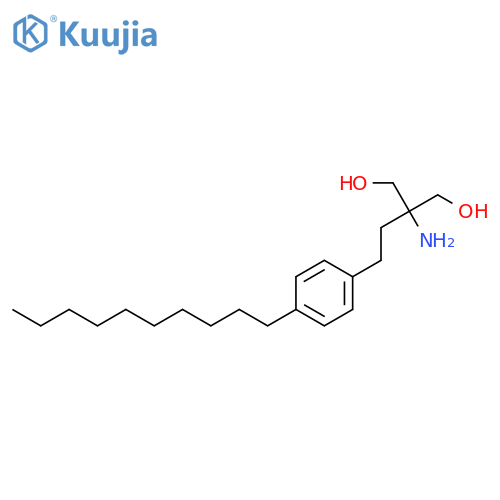 2-Amino-2-2-(4-decylphenyl)ethyl-1,3-propanediol structure