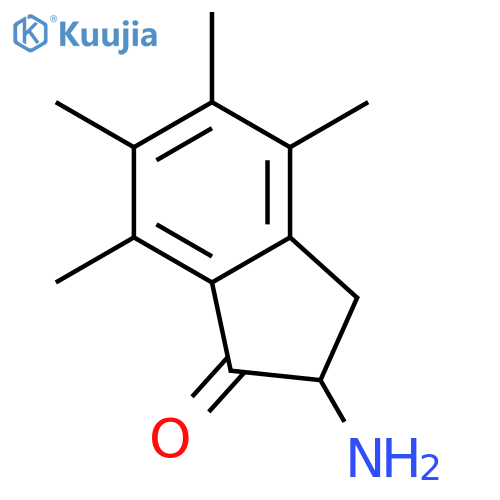 1H-Inden-1-one,2-amino-2,3-dihydro-4,5,6,7-tetramethyl- structure