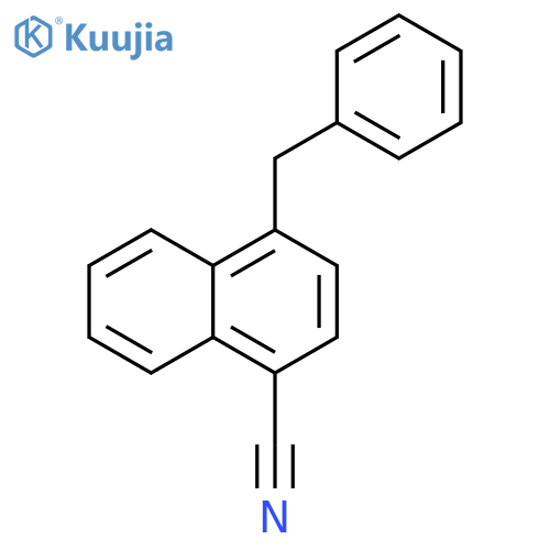 1-Naphthalenecarbonitrile, 4-(phenylmethyl)- structure