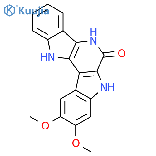 PYRIDO[3,2-B:5,4-B']DIINDOL-6(5H)-ONE, 7,12-DIHYDRO-9,10-DIMETHOXY- structure