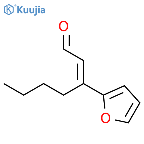 2-HEPTENAL, 3-(2-FURANYL)-, (E)- structure