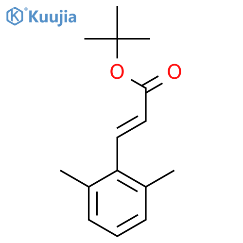 tert-butyl (2E)-3-(2,6-dimethylphenyl)prop-2-enoate structure