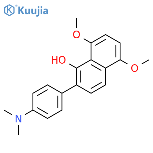 1-NAPHTHALENOL, 2-[4-(DIMETHYLAMINO)PHENYL]-5,8-DIMETHOXY- structure