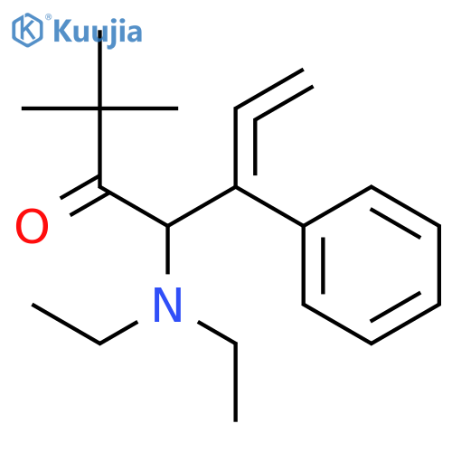 5,6-Heptadien-3-one, 4-(diethylamino)-2,2-dimethyl-5-phenyl- structure