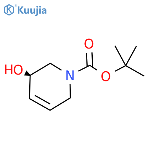 tert-butyl (3R)-3-hydroxy-1,2,3,6-tetrahydropyridine-1-carboxylate structure