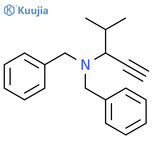 Benzenemethanamine,N-[1-(1-methylethyl)-2-propynyl]-N-(phenylmethyl)- structure