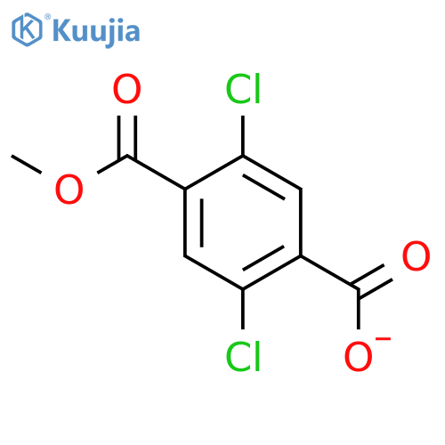 2,5-dichloro-4-(methoxycarbonyl)benzoic acid structure