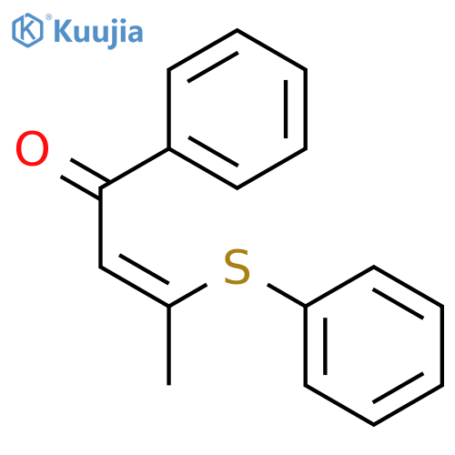 2-BUTEN-1-ONE, 1-PHENYL-3-(PHENYLTHIO)-, (Z)- structure