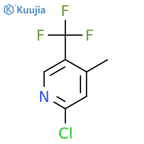 2-Chloro-4-methyl-5-(trifluoromethyl)pyridine structure