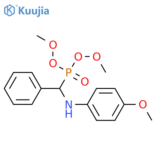 N-[dimethoxyphosphoryl(phenyl)methyl]-4-methoxyaniline structure