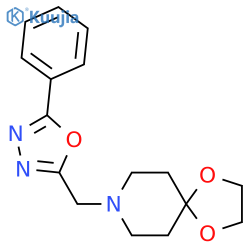8-(5-phenyl-1,3,4-oxadiazol-2-yl)methyl-1,4-dioxa-8-azaspiro4.5decane structure
