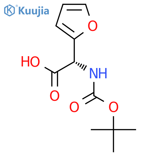 (S)-TERT-BUTOXYCARBONYLAMINO-FURAN-2-YL-ACETIC ACID structure