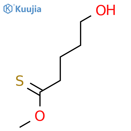 PENTANETHIOIC ACID, 5-HYDROXY-, O-METHYL ESTER structure