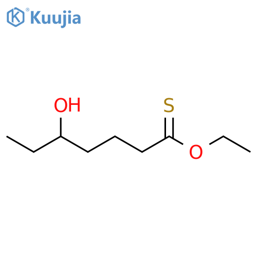 Heptanethioic acid, 5-hydroxy-, O-ethyl ester structure