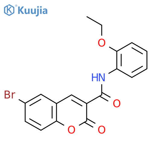 6-bromo-N-(2-ethoxyphenyl)-2-oxo-2H-chromene-3-carboxamide structure