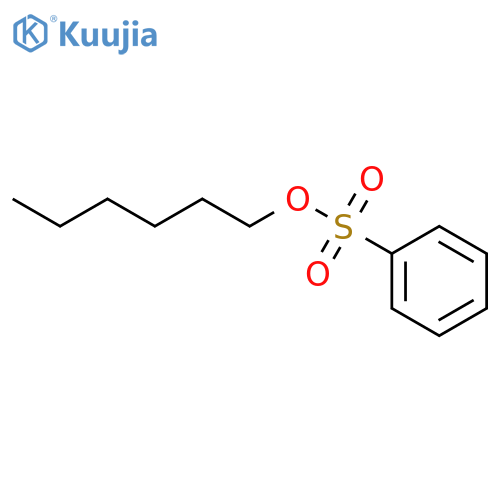 Benzenesulfonic acid, hexyl ester structure