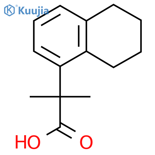 2-Methyl-2-(5,6,7,8-tetrahydronaphthalen-1-yl)propanoic acid structure
