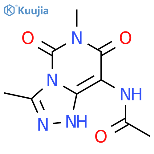Acetamide,N-(1,5,6,7-tetrahydro-3,6-dimethyl-5,7-dioxo-1,2,4-triazolo[4,3-c]pyrimidin-8-yl)- structure