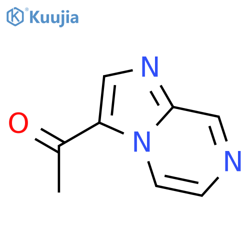 1-{imidazo[1,2-a]pyrazin-3-yl}ethan-1-one structure