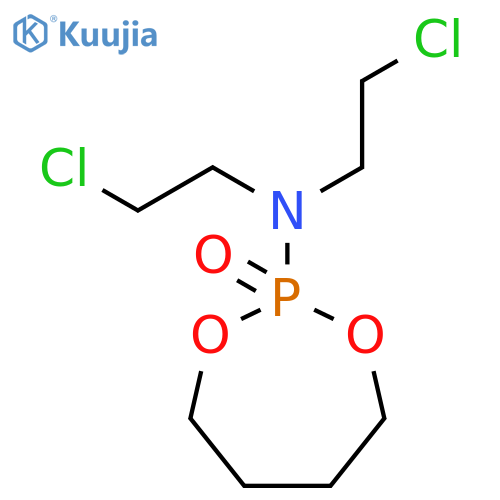 N,N-bis(2-chloroethyl)-1,3,2-dioxaphosphepan-2-amine 2-oxide structure