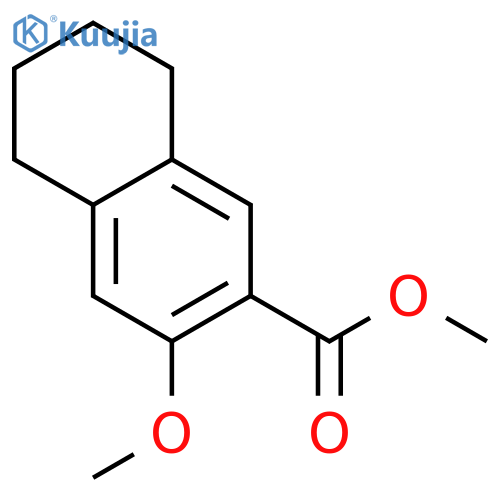 2-Naphthalenecarboxylicacid, 5,6,7,8-tetrahydro-3-methoxy-, methyl ester structure