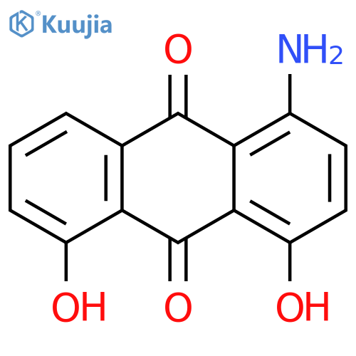 9,10-ANTHRACENEDIONE, 1-AMINO-4,5-DIHYDROXY- structure