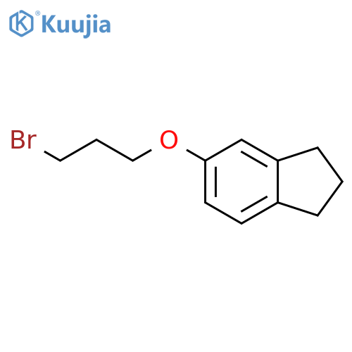 1H-INDENE, 5-(3-BROMOPROPOXY)-2,3-DIHYDRO- structure