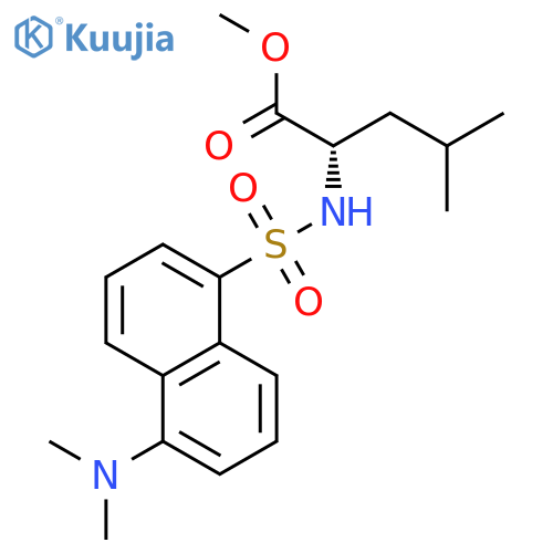 L-LEUCINE, N-[[5-(DIMETHYLAMINO)-1-NAPHTHALENYL]SULFONYL]-, METHYL ESTER structure