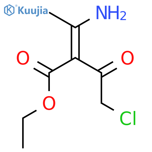 Ethyl (2E)-3-amino-2-(chloroacetyl)but-2-enoate structure