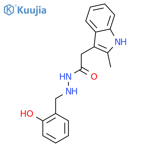 N'-(2-hydroxybenzyl)-2-(2-methyl-1H-indol-3-yl)acetohydrazide structure